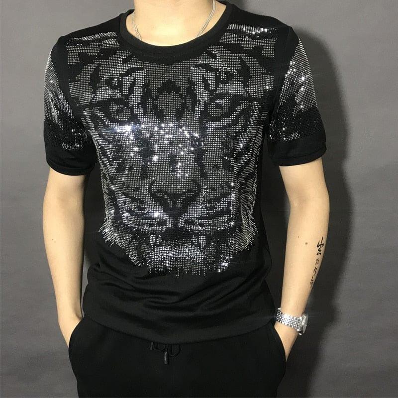 Haute qualité été Slim Fit T-Shirts t-shirt Homme diamant Social Club tenues t-shirt hommes à manches courtes Streetwear hommes - Adenbora