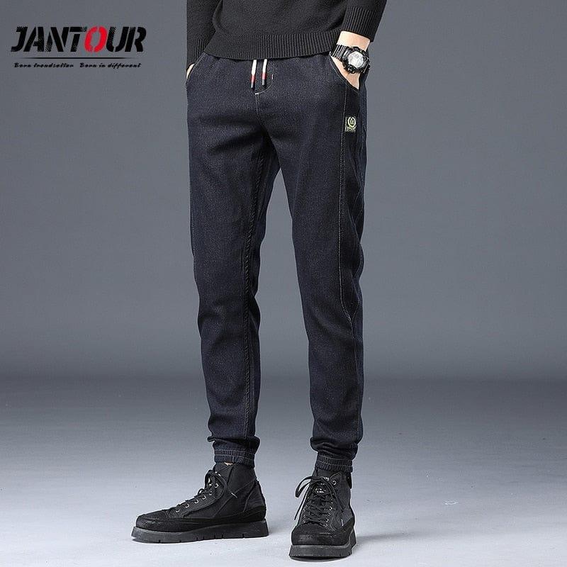 Hommes Jeans Denim Cotton Hip hop style jogger pants - Adenbora