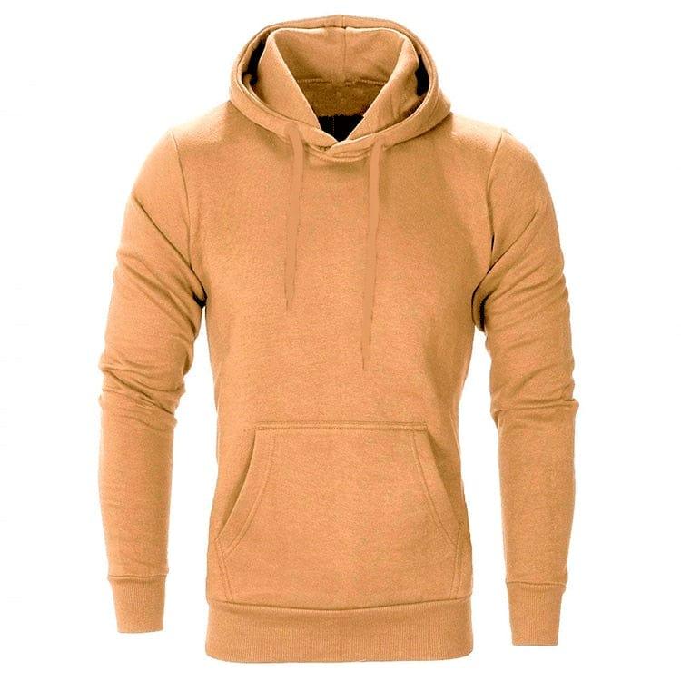 Hoodies Sweats Pull Hommes Sweats Solide Couleur Casual Hommes Sweat À Capuche Sweat Pour Homme - Adenbora