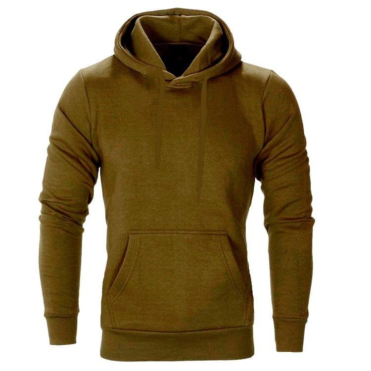 Hoodies Sweats Pull Hommes Sweats Solide Couleur Casual Hommes Sweat À Capuche Sweat Pour Homme - Adenbora