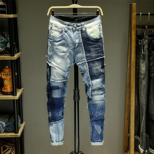 Jeans délaver originale confortable style streetwear - Adenbora