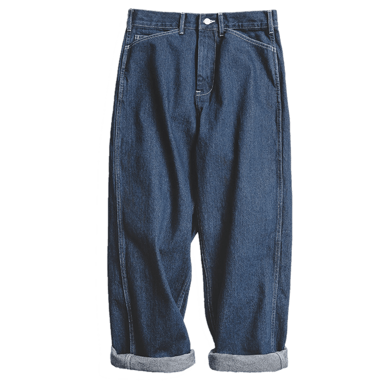 Jeans vintage coupe large pour homme style rétro - Adenbora