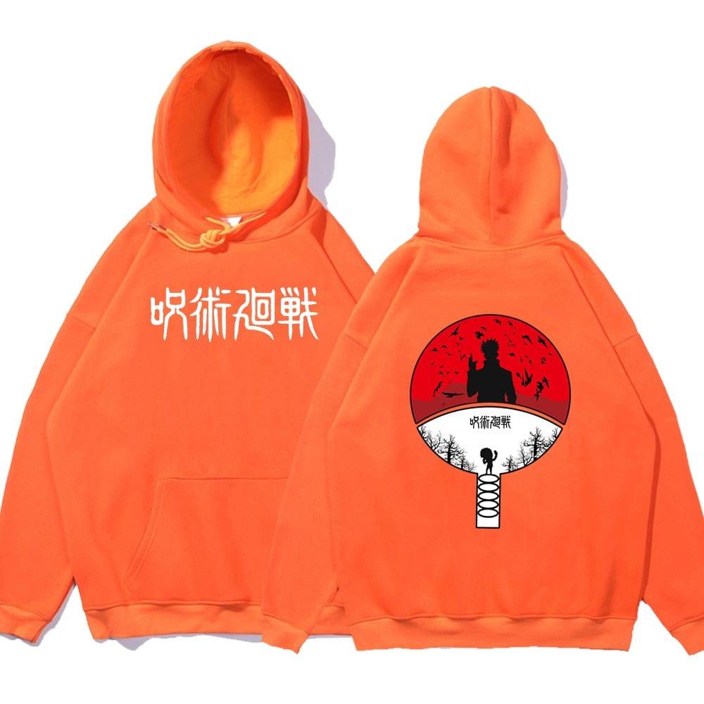 Jujutsu Kaisen Anime Double Face Impression Hoodies Polaire À Capuche Automne Polaire Sweat Casual Hip Hop Vêtements Homme - Adenbora