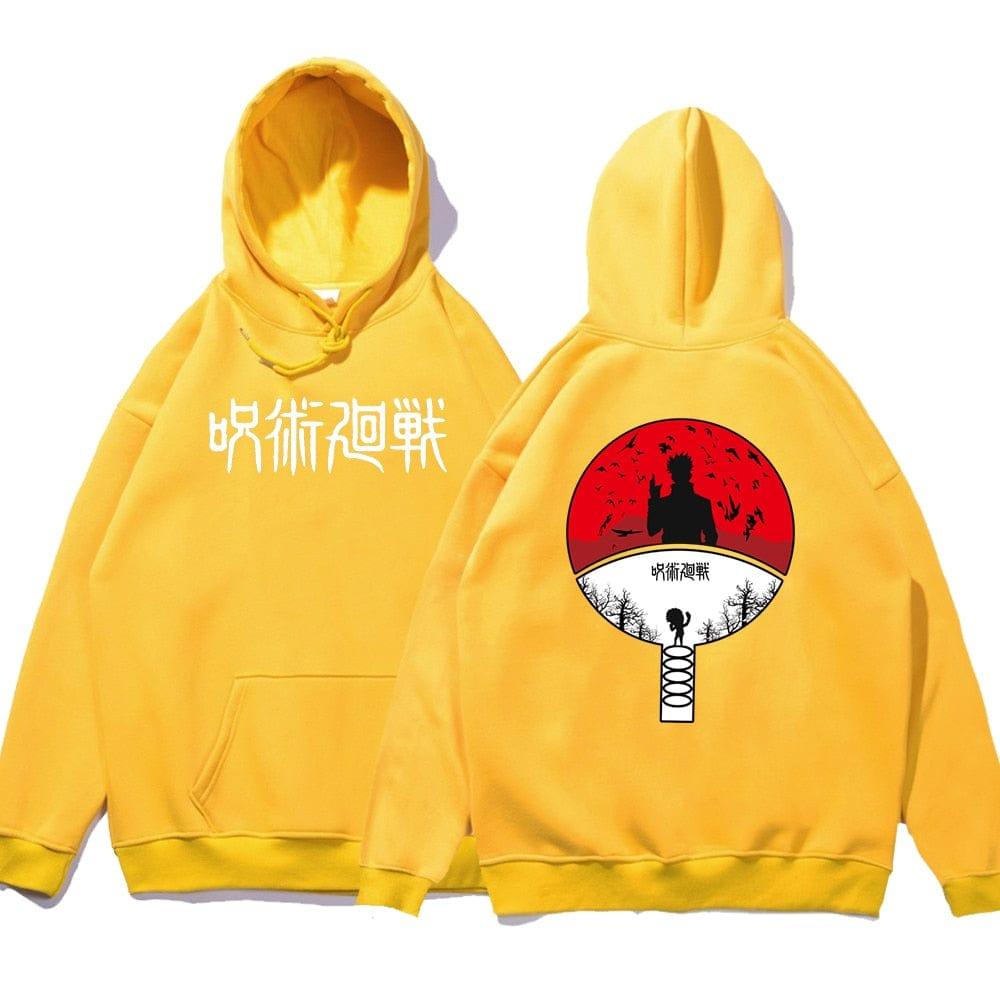 Jujutsu Kaisen Anime Double Face Impression Hoodies Polaire À Capuche Automne Polaire Sweat Casual Hip Hop Vêtements Homme - Adenbora