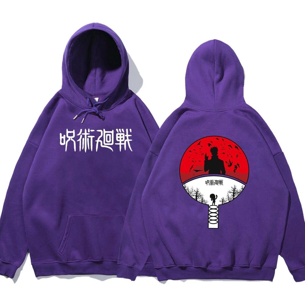 Jujutsu Kaisen Anime Double Face Impression Hoodies Polaire À Capuche Automne Polaire Sweat Casual Hip Hop Vêtements Homme - Adenbora