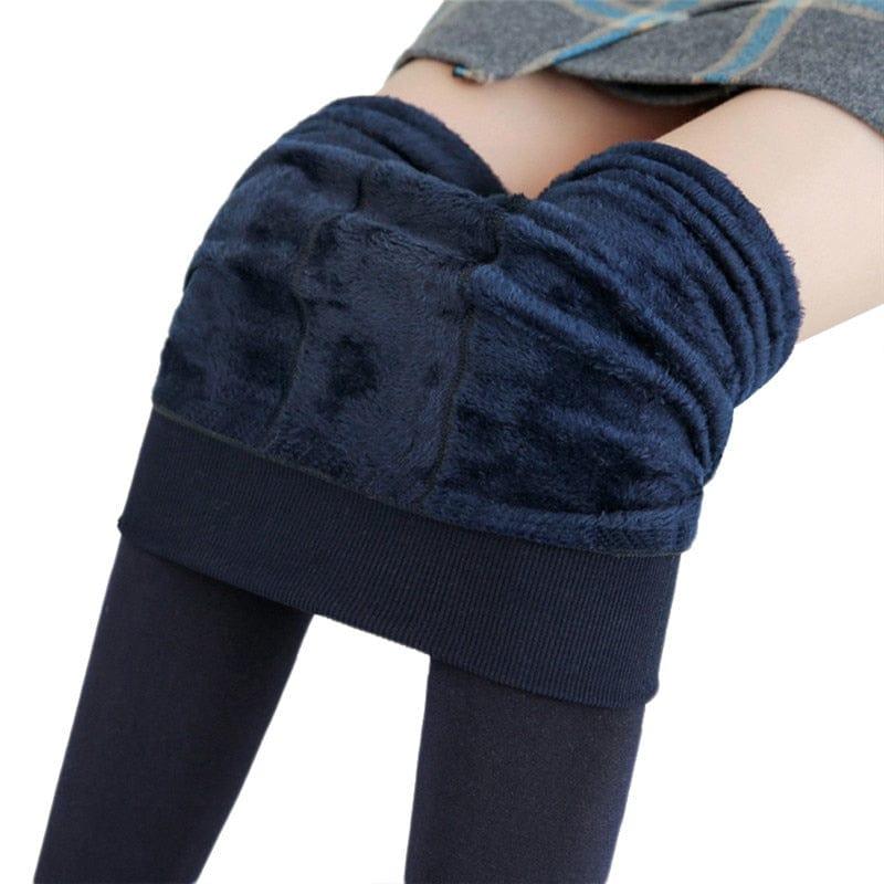 Leggings d'hiver chauds et confortables pour femme avec taille haute - Adenbora