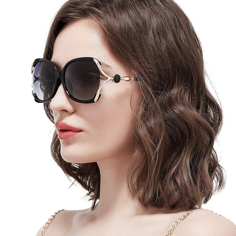 Lunettes de soleil large et originale pour femme - Adenbora