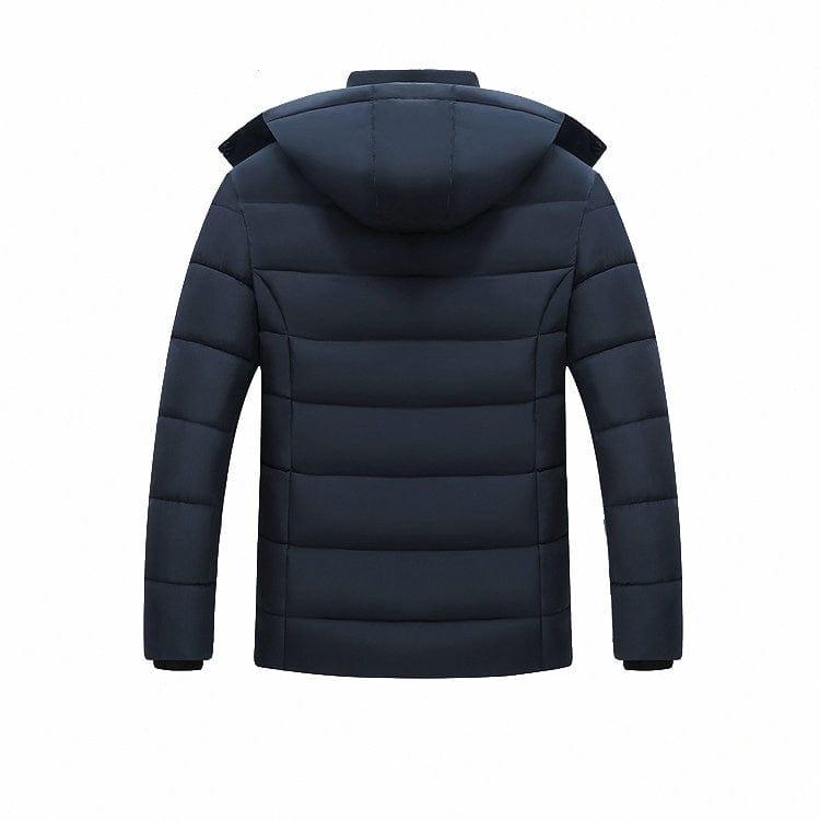 manteau d'hiver pour hommes avec capuche et intérieur en fourure - Adenbora