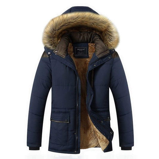 Manteau d'hiver pour hommes avec des doublures en fourrure - Adenbora