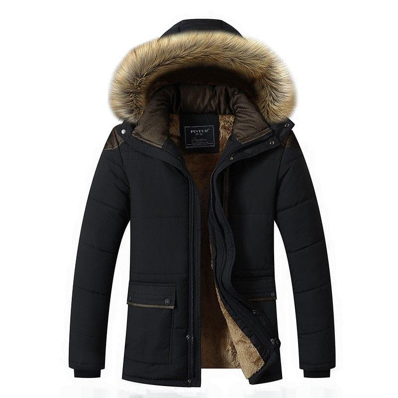 Manteau d'hiver pour hommes avec des doublures en fourrure - Adenbora