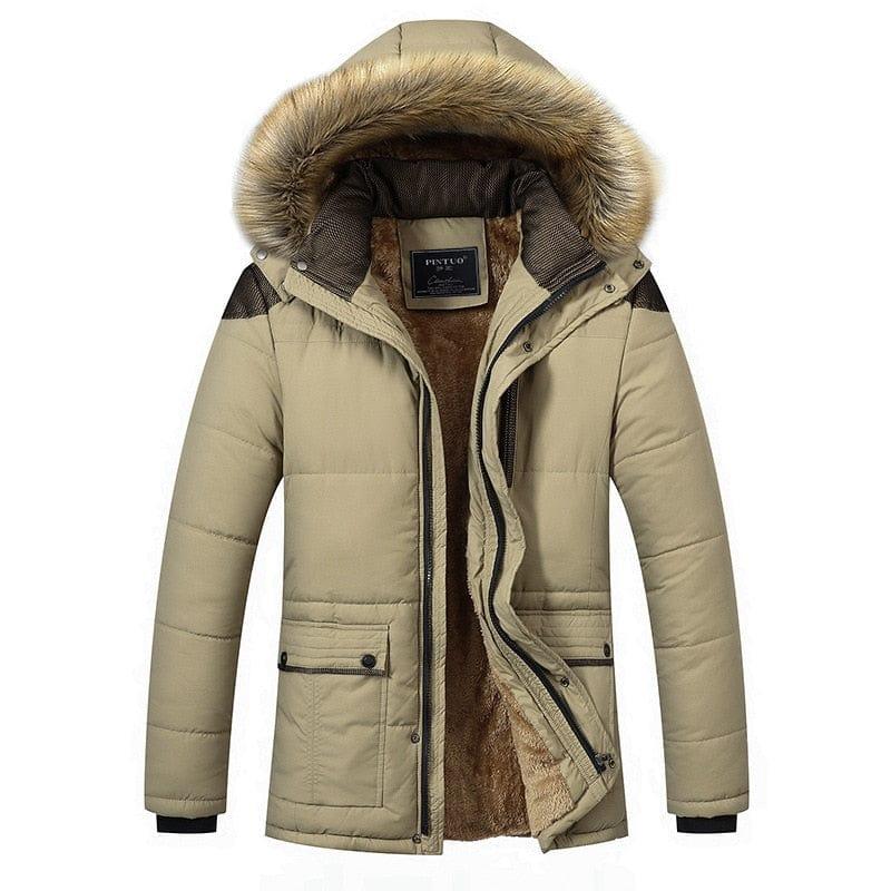 Manteau d'hiver pour hommes avec des doublures en fourrure - Adenbora