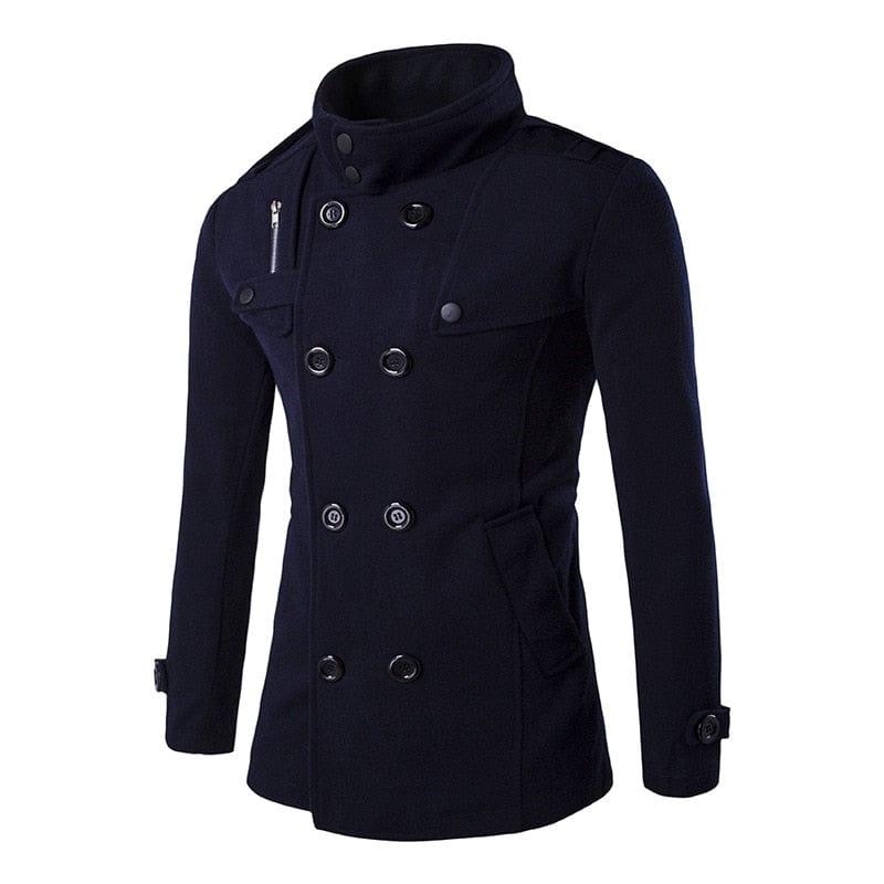 Manteau homme de ville avec fermeture à bouton - Adenbora