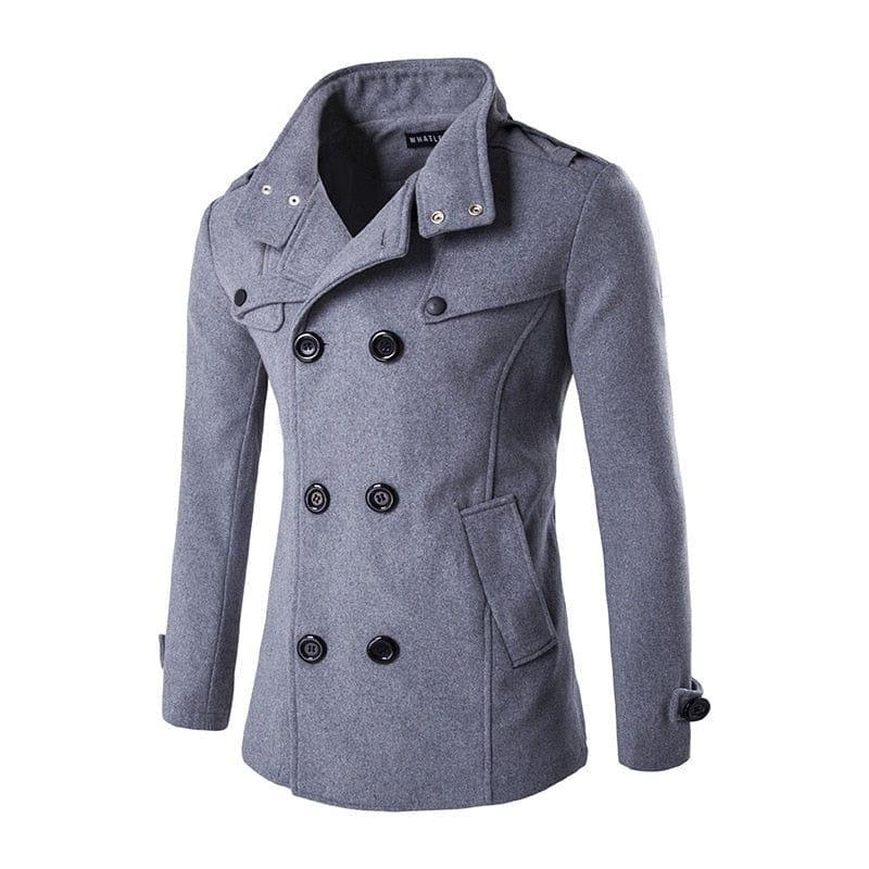 Manteau homme de ville avec fermeture à bouton - Adenbora