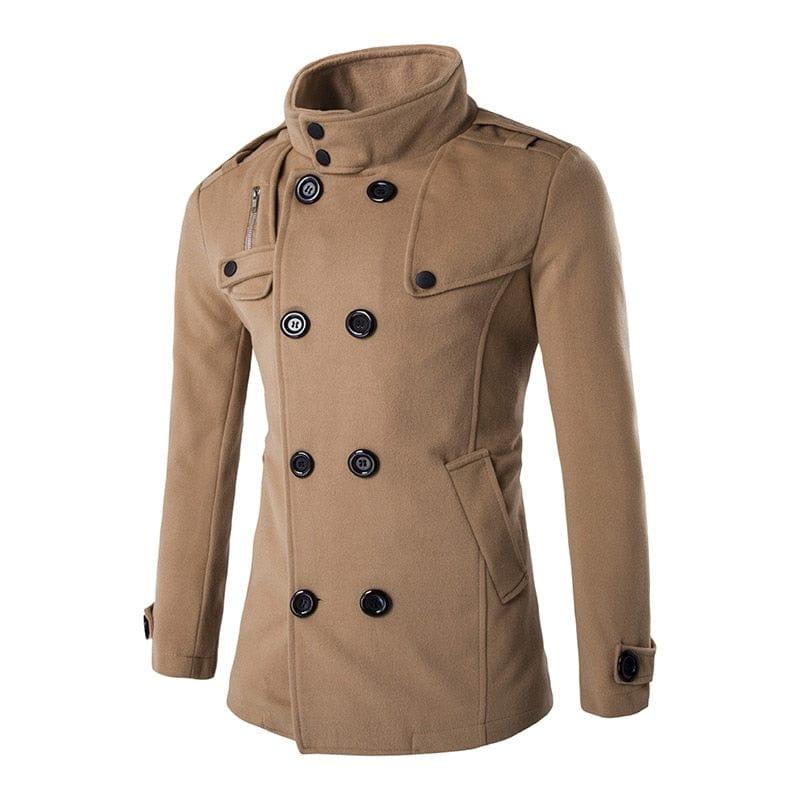 Manteau homme de ville avec fermeture à bouton - Adenbora