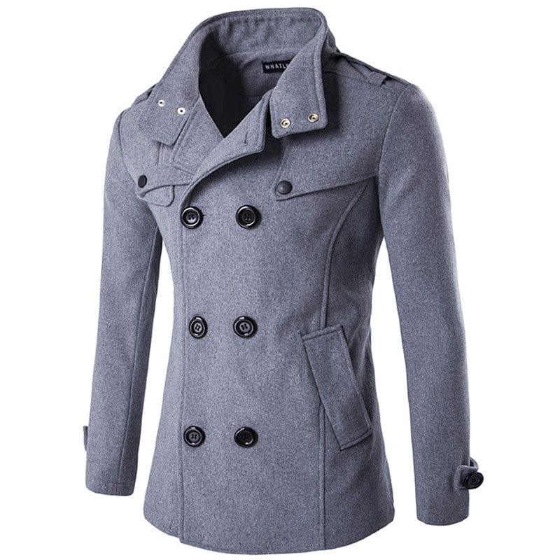 Manteau homme de ville avec fermeture à bouton - Adenbora