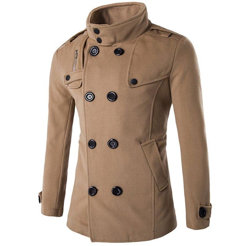 Manteau homme de ville avec fermeture à bouton - Adenbora