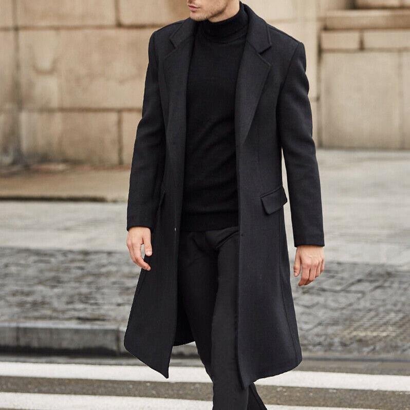 Manteau long d’hiver pour hommes, élégant et chaud - Adenbora