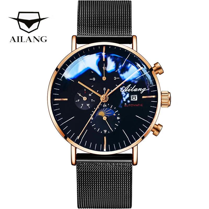 Montre AILANG 8609G - Élégance Automatique, Style Unique, Précision Exceptionnelle - Adenbora