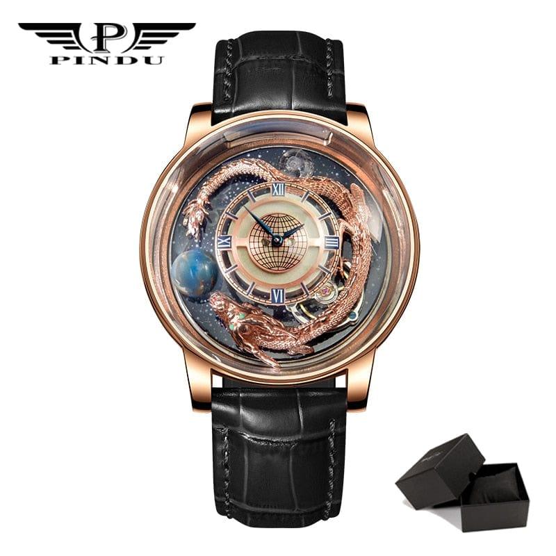 Montre-bracelet élégante et résistante à l'eau pour homme avec bracelet en cuir - Adenbora