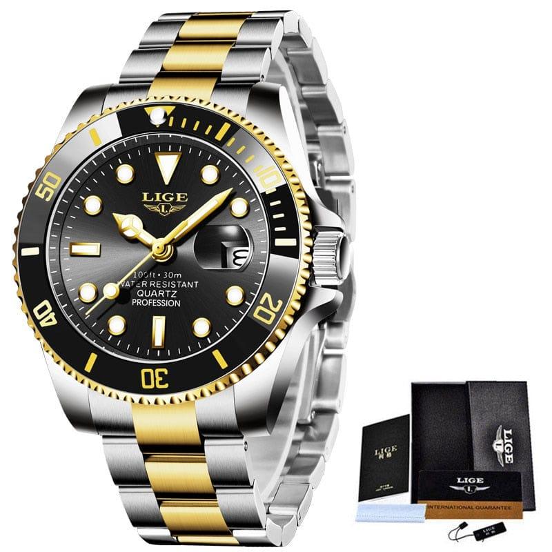 Montre homme Luxury Fashion Diver Watch Men 30ATM Waterproof Date Clock Sport Watches - Adenbora