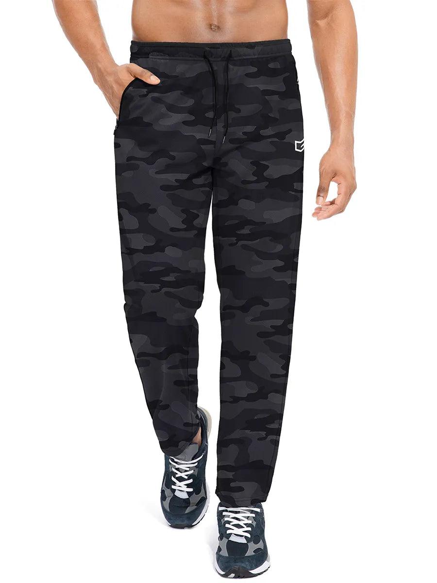 Pantalon de Sport Adenbora GK96 : Confort & Style Élégant pour Hommes Toute Saison, Taille Élastique Ajustable, Poches Zippées & Logo Réfléchissant. - Adenbora