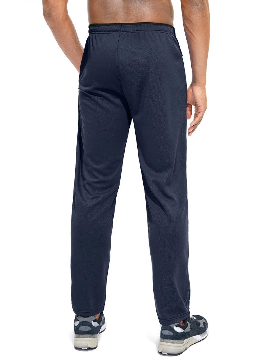 Pantalon de Sport Adenbora GK96 : Confort & Style Élégant pour Hommes Toute Saison, Taille Élastique Ajustable, Poches Zippées & Logo Réfléchissant. - Adenbora