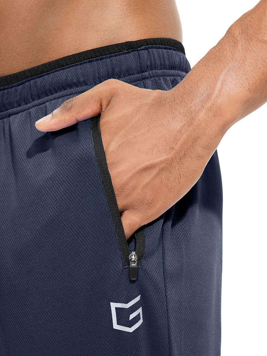 Pantalon de Sport Adenbora GK96 : Confort & Style Élégant pour Hommes Toute Saison, Taille Élastique Ajustable, Poches Zippées & Logo Réfléchissant. - Adenbora