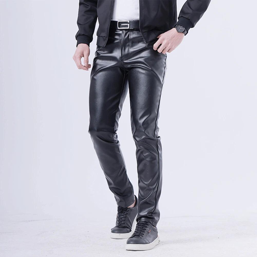 Pantalon Homme Adenbora : Style Biker Skinny pour Fêtes & Événements, Confort Polyester-Spandex. - Adenbora