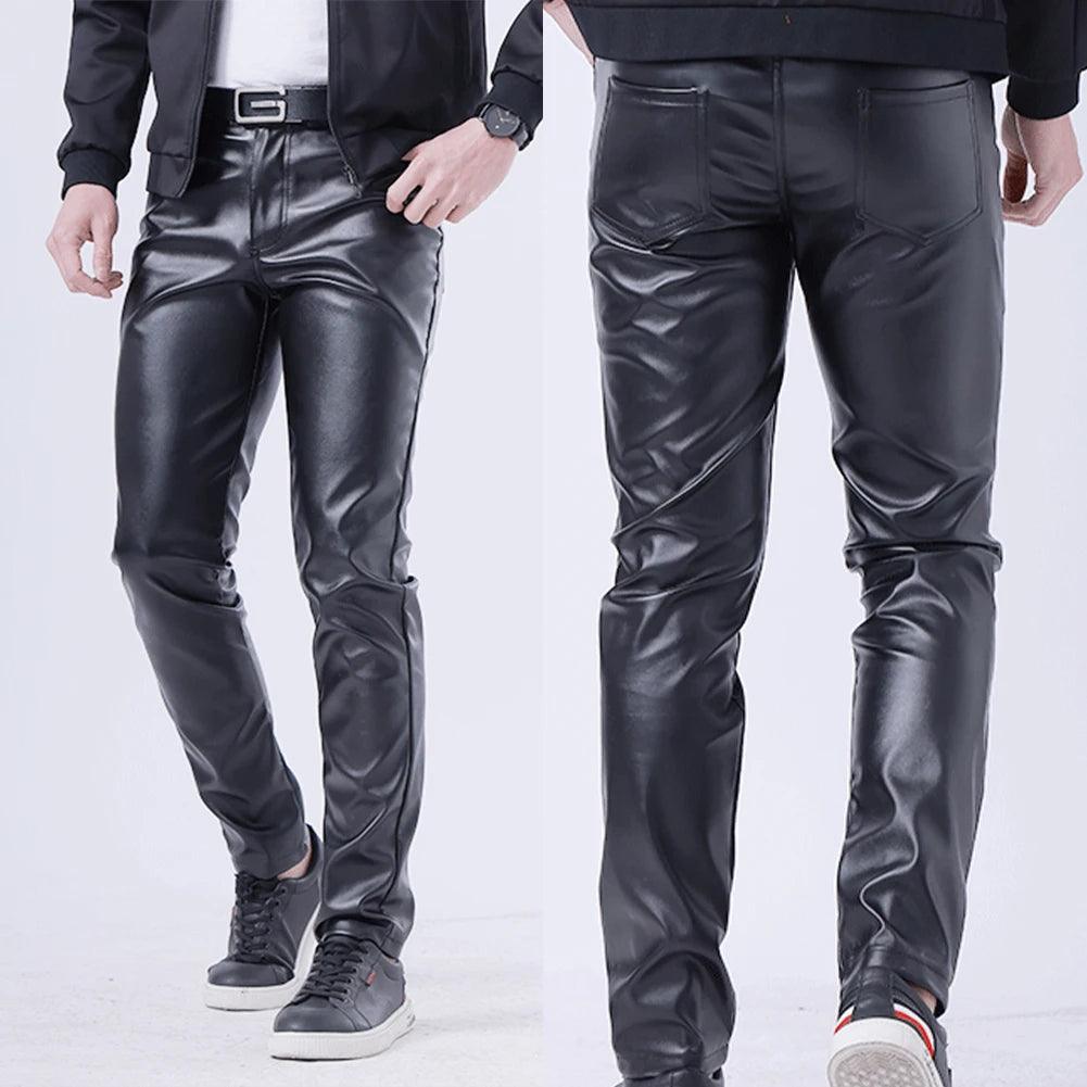 Pantalon Homme Adenbora : Style Biker Skinny pour Fêtes & Événements, Confort Polyester-Spandex. - Adenbora