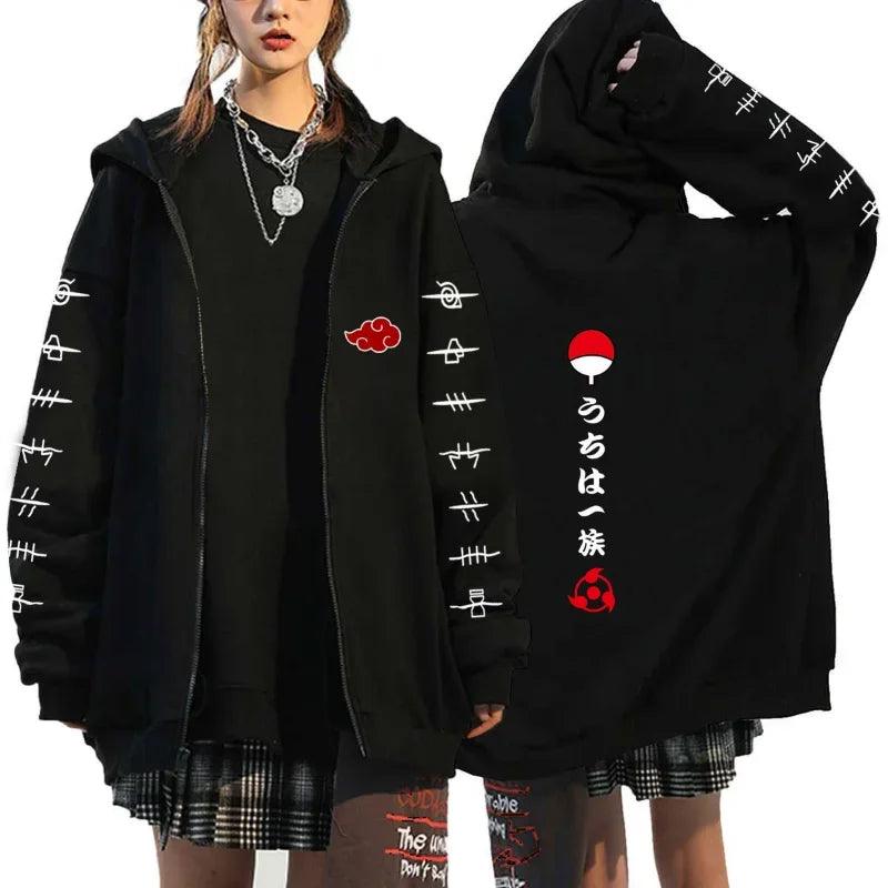 Peluche Naruto Akatsuki Red Cloud - Hoodie Anime Adenbora, Cadeau Idéal pour Tous! - Adenbora