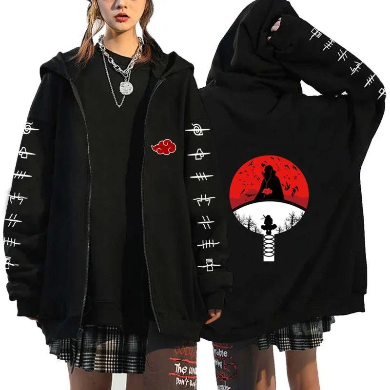 Peluche Naruto Akatsuki Red Cloud - Hoodie Anime Adenbora, Cadeau Idéal pour Tous! - Adenbora