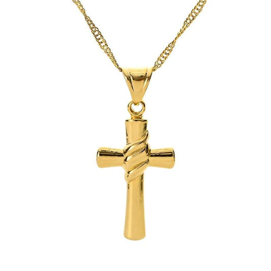 Pendentif croix chaîne pour homme - Adenbora