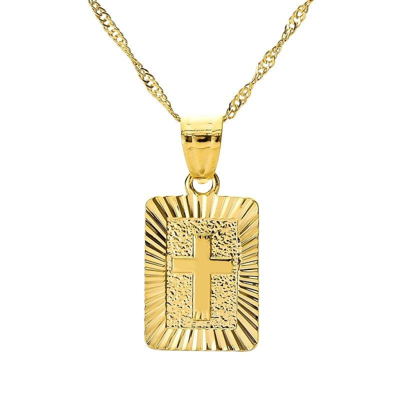 Pendentif croix chaîne pour homme - Adenbora