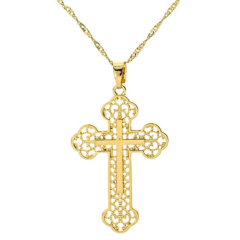 Pendentif croix chaîne pour homme - Adenbora