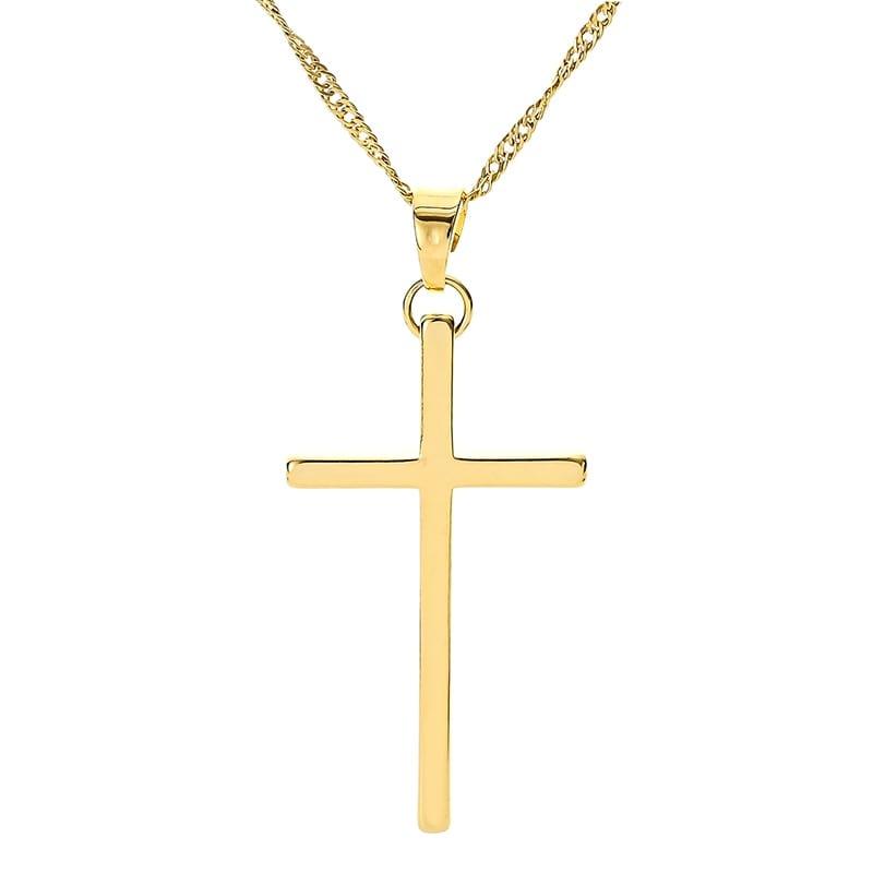 Pendentif croix chaîne pour homme - Adenbora