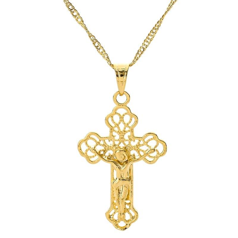 Pendentif croix chaîne pour homme - Adenbora