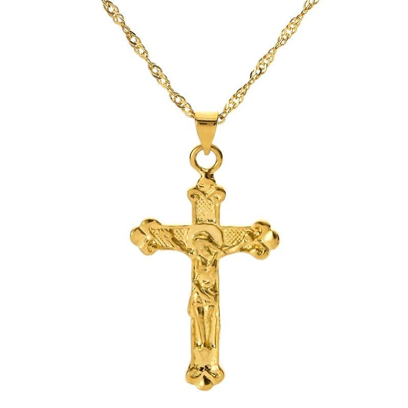 Pendentif croix chaîne pour homme - Adenbora