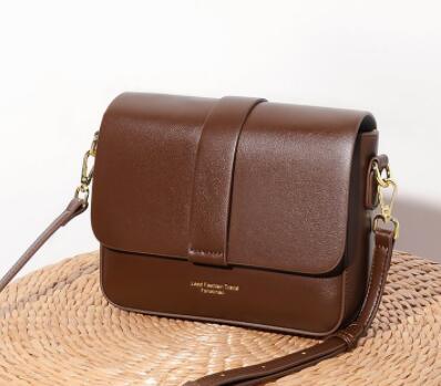 Sac Bandoulière en Cuir de Vache Véritable pour Femmes 2022 : Pochette Unie, Petit Sac à Main, Sac à Bandoulière, Sac Crossbody - Adenbora