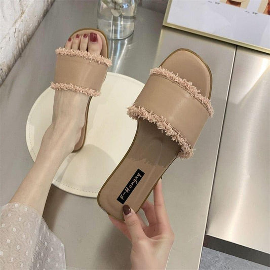 Sandales plates pour femmes élégante - Adenbora