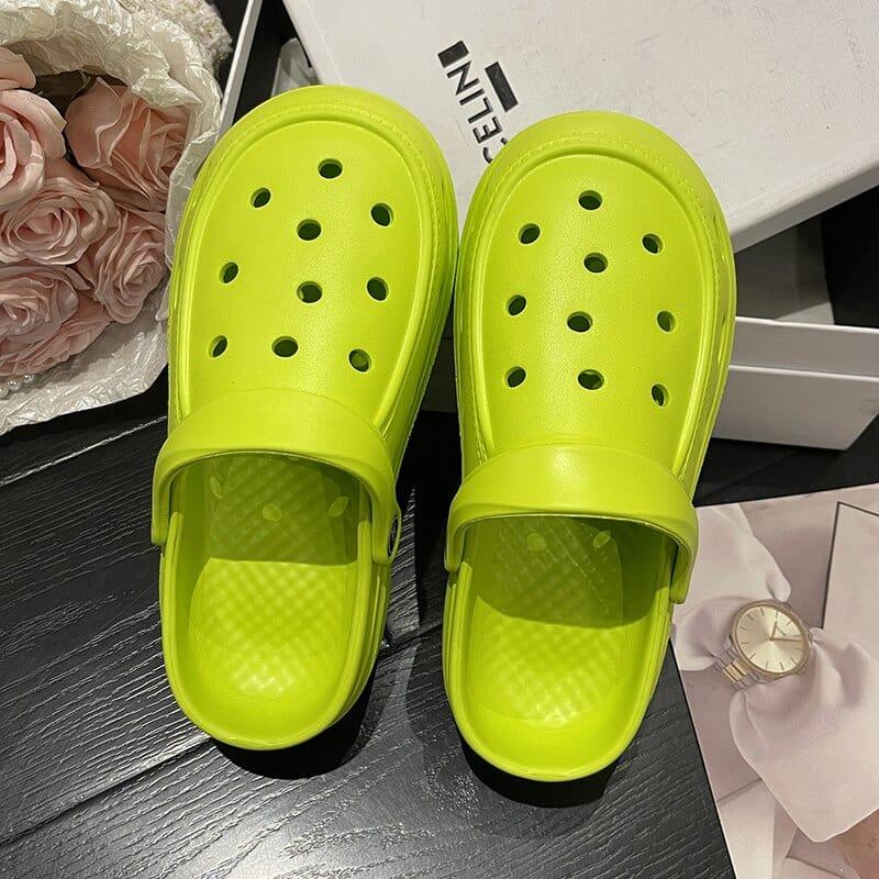 Sandales style crocs à plateforme originale pour femme - Adenbora