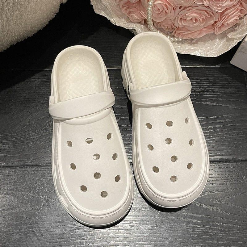 Sandales style crocs à plateforme originale pour femme - Adenbora