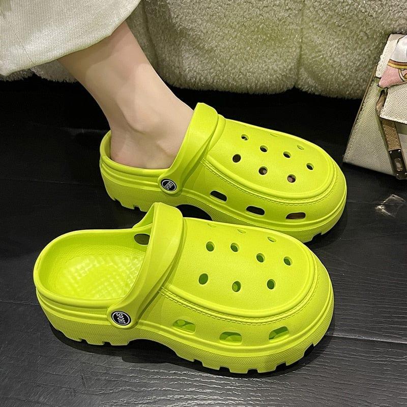 Sandales style crocs à plateforme originale pour femme - Adenbora