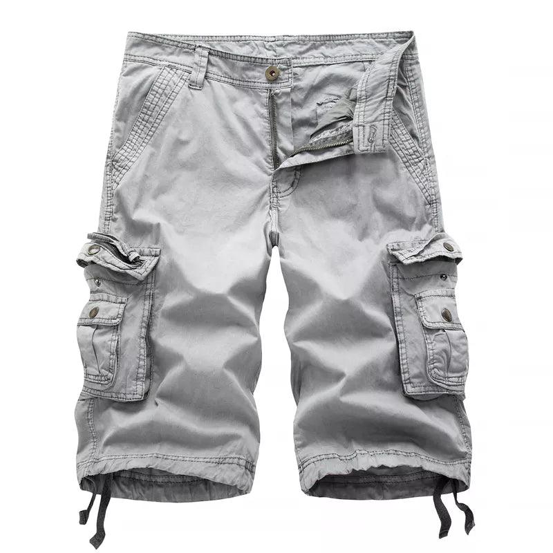 Shorts Cargo Adenbora pour Hommes : Confort Décontracté et Style Tactique, Parfaits pour l'Extérieur et les Activités Casual. - Adenbora