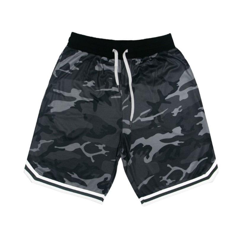 Shorts fitness camo compression homme été - Adenbora