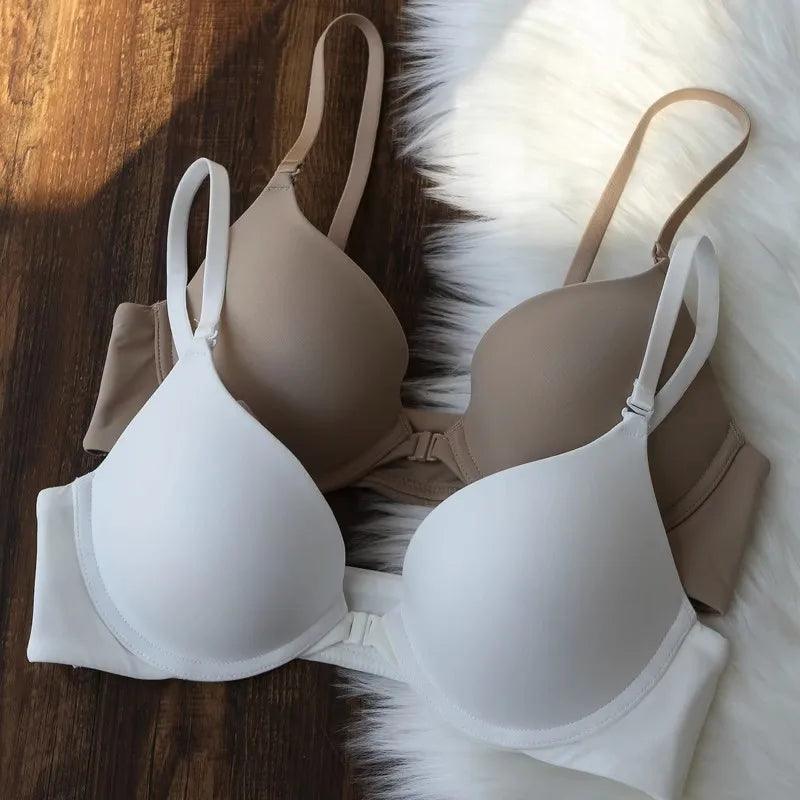 Soutien-gorge Adenbora push-up sexy en nylon - Confort sans fil, fermeture avant - Style irrésistible 3/4 Cup. - Adenbora