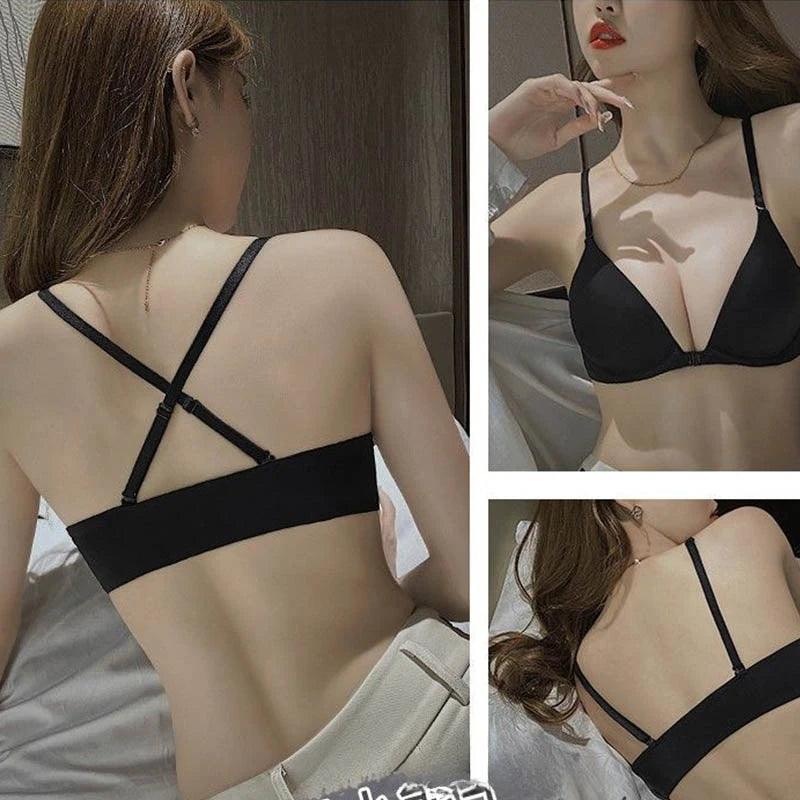 Soutien-gorge Adenbora push-up sexy en nylon - Confort sans fil, fermeture avant - Style irrésistible 3/4 Cup. - Adenbora