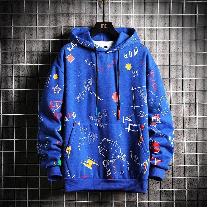 Sweat pour homme avec motif originale , sans ou avec manche , jaune, noir, bleu, blanc - Adenbora