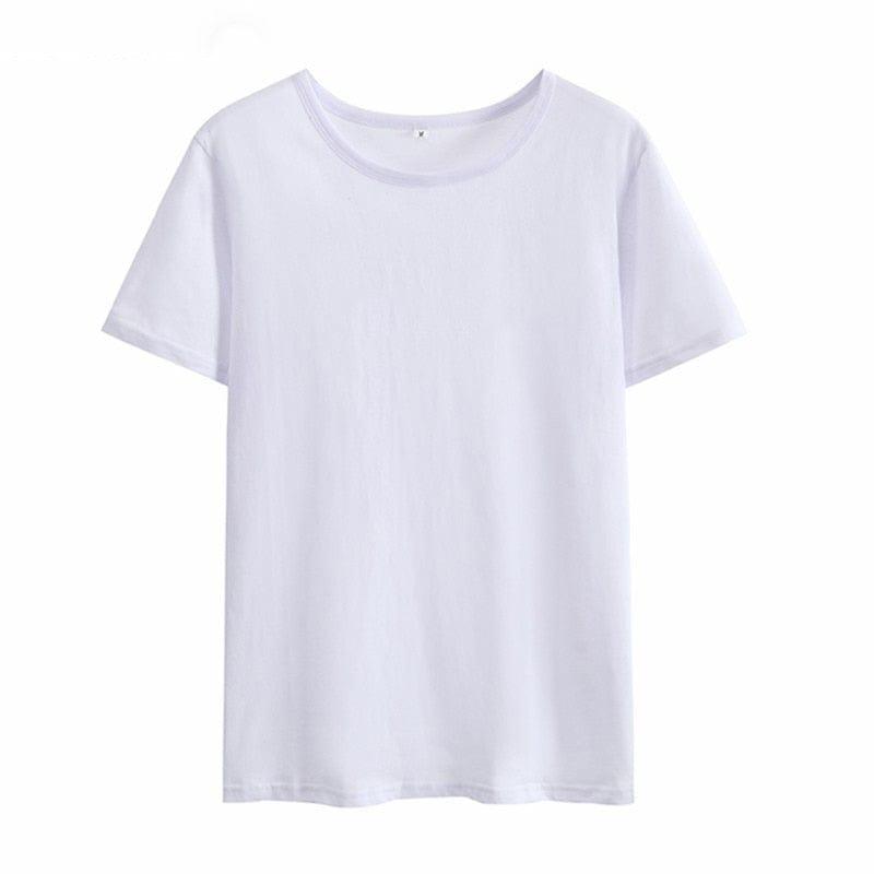 T-shirt imprimé décontracté à col rond pour femme - Saisons printemps et automne - Adenbora