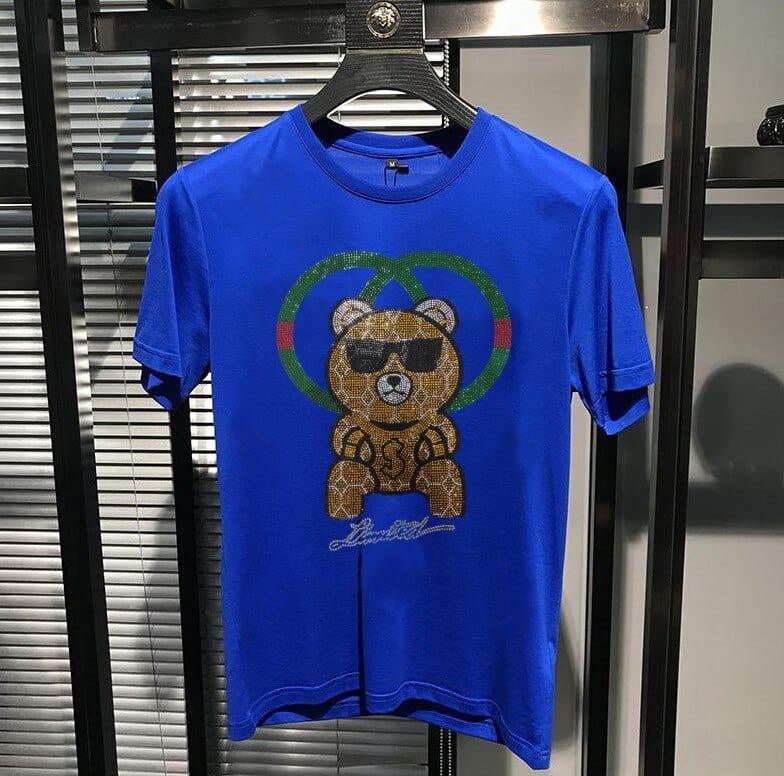 Tee shirt impression nounours originale et simple style gothique streetwear - Adenbora