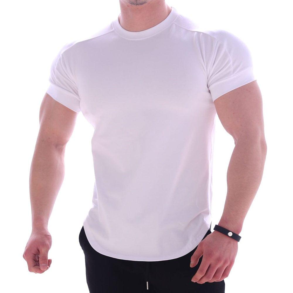 Tee shirt skinny près du corps simple et élégant pour homme - Adenbora